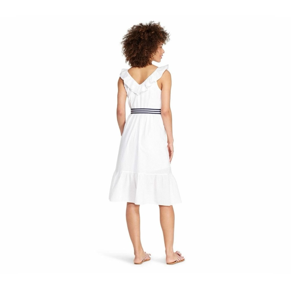 Vineyard Vines for Target Sleeveless White Ruffle Sundress - Medium - NWT - Picture 5 of 15